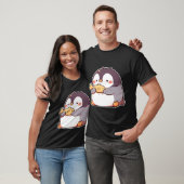 T-shirt Manchot avec poisson (Unisexe)