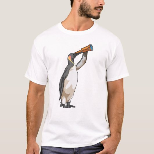 T-shirt Manchot avec Télescope (Devant)