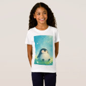 T-Shirt Manchot bébé se détend (Devant entier)