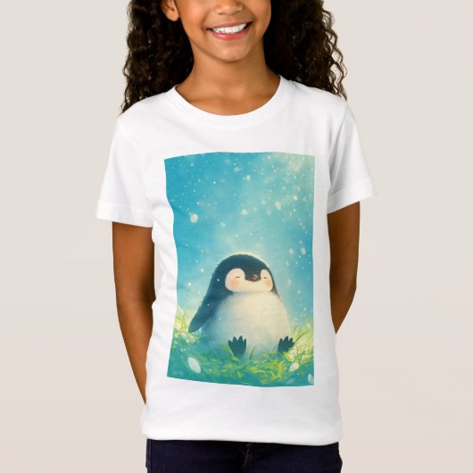 T-Shirt Manchot bébé se détend (Devant)