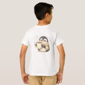 T-shirt Manchot café du matin (Dos entier)