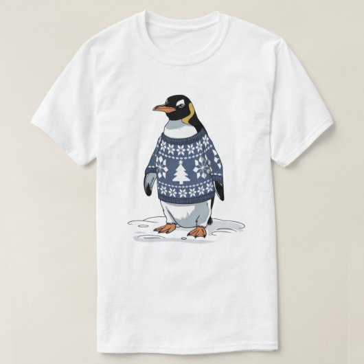 T-shirt Manchot de Noël (Design devant)