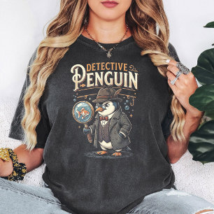 T-shirt Manchot détective style vintage