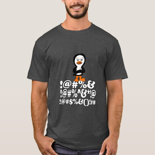 T-shirt Manchot en colère (Devant)