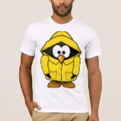 T-shirt manchot Jaune Raincoat Mens (Devant)