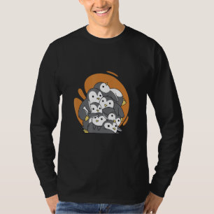 T-shirt manchot oiseau manchots mignon petit groupe
