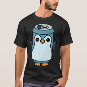 T-shirt Manchot Soda Pop Mignon Oiseau Pétillant Pun Art C