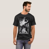 T-shirt Manchots défilant à travers des champs de neige gl (Devant entier)