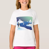 T-shirt Manchots Et Glace (Devant)