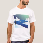T-shirt Manchots Et Glace (Devant)