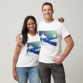 T-shirt Manchots Et Glace (Unisexe)