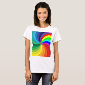 T-shirt Mandala-46556 couleur arc-en-ciel (Devant entier)