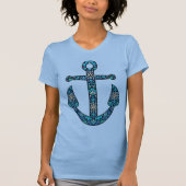 T-shirt Mandala Ancre Graphisme nautique (Devant)