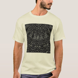 T-shirt Mandala au charbon de bois