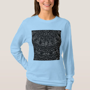 T-shirt Mandala au charbon de bois