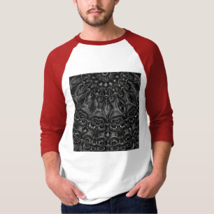 T-shirt Mandala au charbon de bois