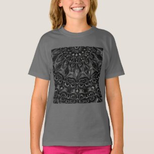 T-shirt Mandala au charbon de bois