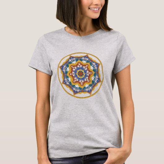 T-shirt mandala au crochet de Jill (Devant)