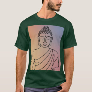 T-Shirt Mandala Bouddha : Esprit Zen Art Linéaire