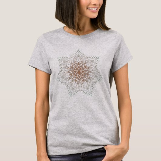 T-shirt Mandala Brown (Devant)