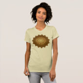T-shirt Mandala Brown Orange Star (Devant entier)