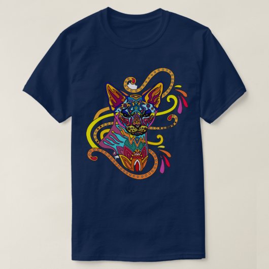 T-shirt Mandala Cat (Design devant)