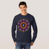T-shirt Mandala coloré fractal (Devant entier)