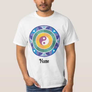 T-shirt Mandala couleur arc-en-ciel chinois Customisé