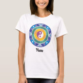 T-shirt Mandala couleur arc-en-ciel chinois Customisé (Devant)
