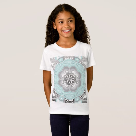 T-Shirt Mandala Creation, tous les points pour un 1 (Devant entier)