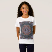 T-Shirt Mandala Creation, tous les points pour un 6 (Devant entier)