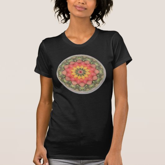 T-shirt mandala de coeur (Devant)