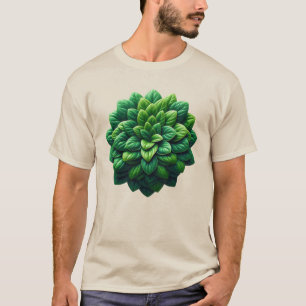 T-shirt Mandala de grappes de feuilles