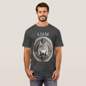 T-shirt Mandala de loup (Devant entier)