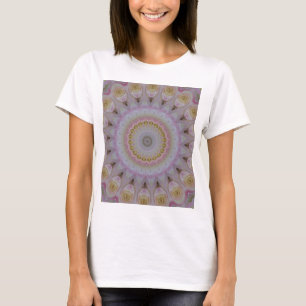 T-shirt Mandala de roses jaunes