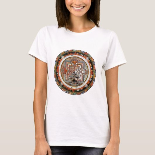 T-shirt Mandala de sable de Kalachakra (Devant)