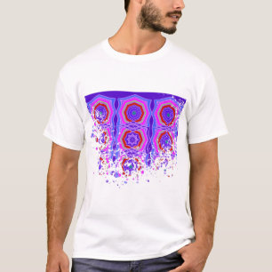 T-shirt Mandala dentelles géométriques colorées