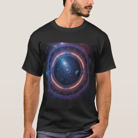 T-shirt Mandala d'étoiles (Devant)