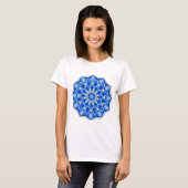 T-shirt Mandala en bleu (Devant entier)
