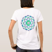 T-shirt Mandala floral. monogramme. (Dos)