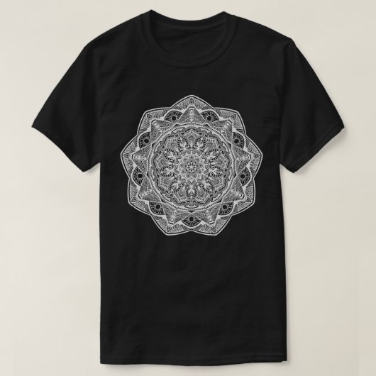 T-shirt Mandala Nine Pointed Bahai Vêtements (Design devant)