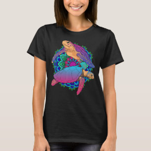 T-shirt Mandala Ocean Animal Hawaiian Sea Turtle