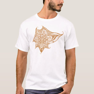 T-shirt Mandala orange d'oeil