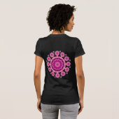 T-shirt Mandala rose (Dos entier)