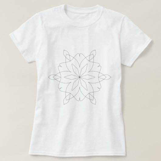 T-shirt - Mandala to Color (Design devant)