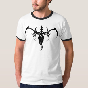 T-shirt Mandala Tribal Orné Noir et Blanc d'Éléphant