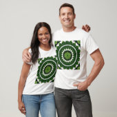 T-shirt Mandala vert tropical (Unisexe)