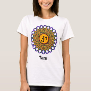 T-shirt Mandala Yoga Om Peacock spirituel Customisé
