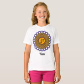 T-shirt Mandala Yoga Om Peacock spirituel Customisé (Devant entier)