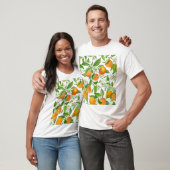 T-shirt Mandarin : Motif coloré tropical (Unisexe)